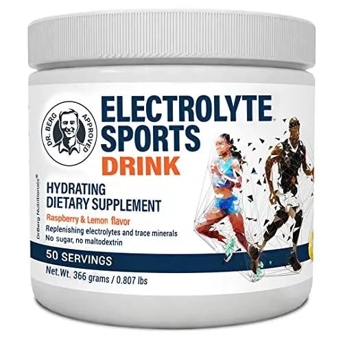 Dr. Berg's Electrolyte Sports Drink - Sugar Free Electrolyte Powder - No Maltodextrin - TrustMedUSA