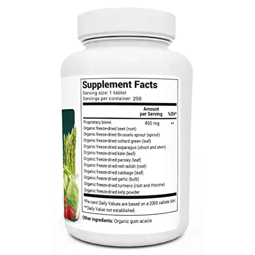 Dr. Berg's Greens Superfood Cruciferous Vegetable Tablets - Vegetable Supplements - TrustMedUSA