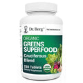 Dr. Berg's Greens Superfood Cruciferous Vegetable Tablets - Vegetable Supplements - TrustMedUSA