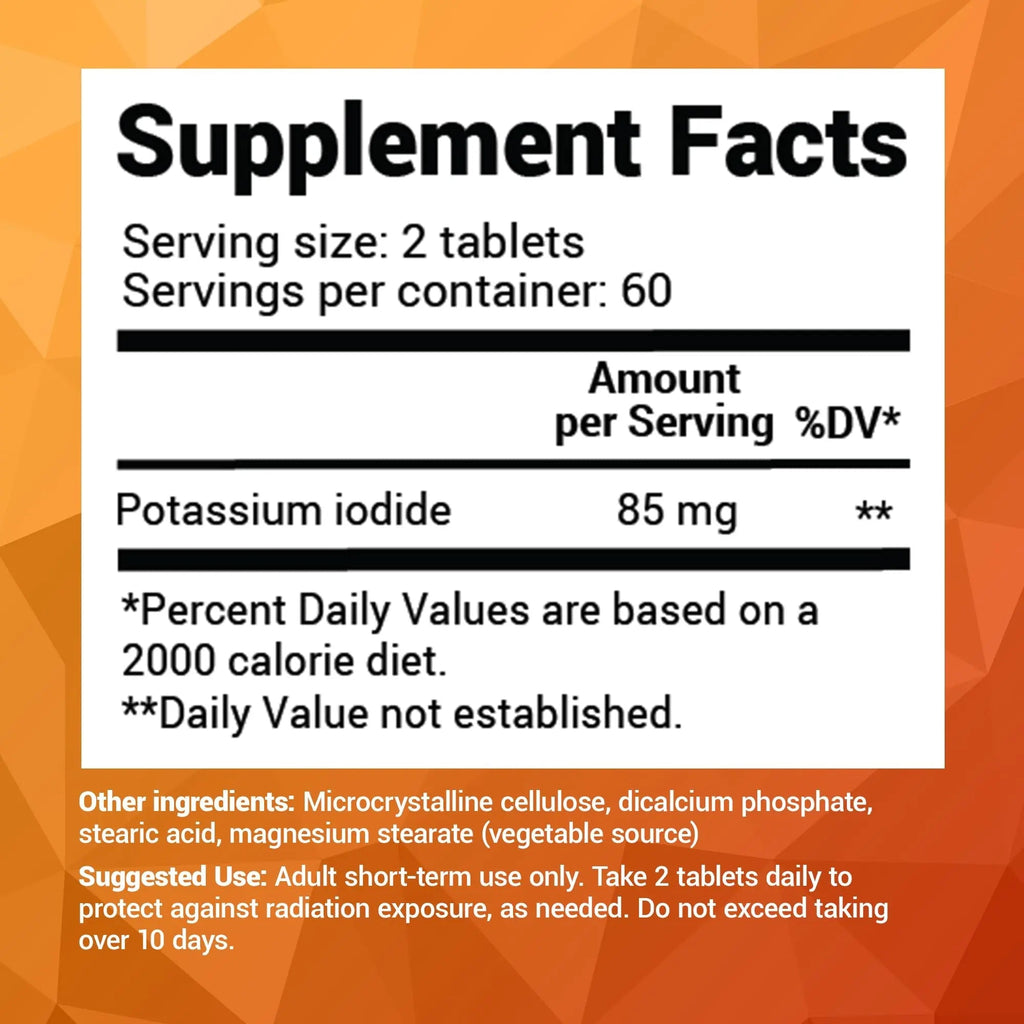 Dr. Berg's Incredible Potassium Iodide Tablets - Now 120 Tablets with a Smaller Easy - TrustMedUSA