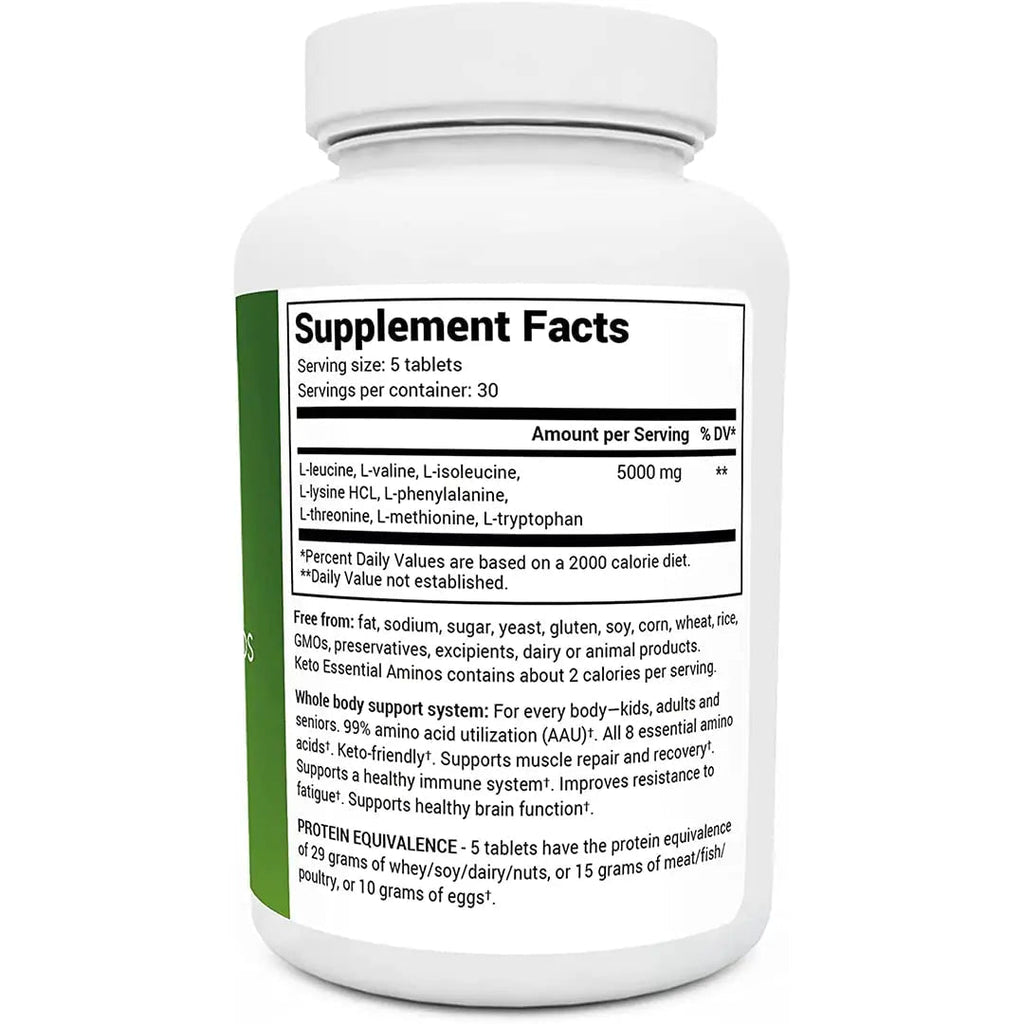 Dr. Berg's Keto Essential Aminos - Contains 8 Essentials Amino Acids -Keto Friendly - TrustMedUSA
