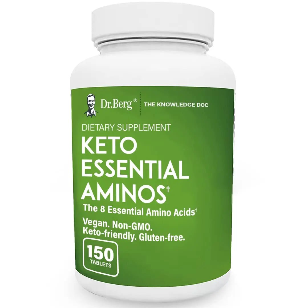 Dr. Berg's Keto Essential Aminos - Contains 8 Essentials Amino Acids -Keto Friendly - TrustMedUSA