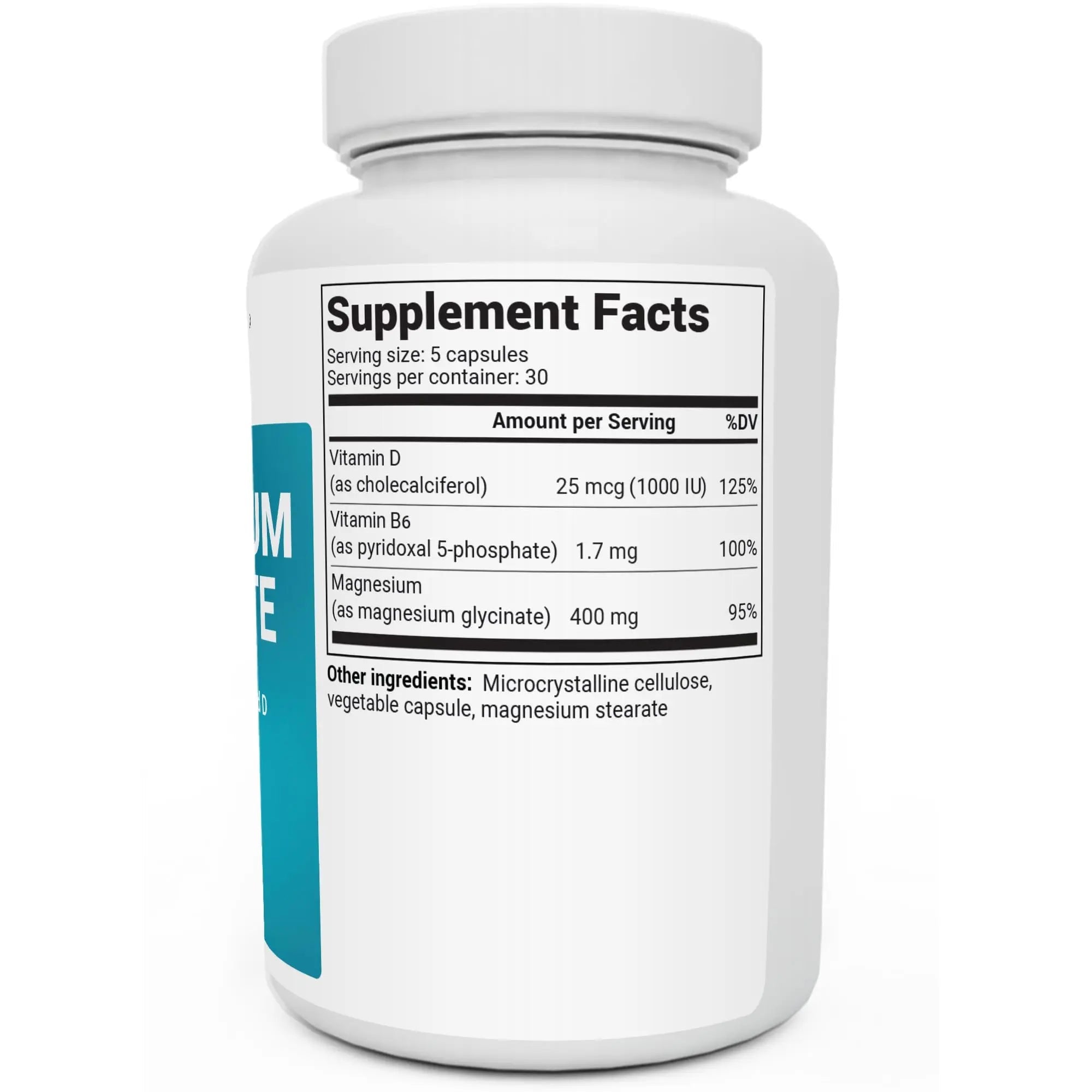 Dr. Berg's Magnesium Glycinate 400mg - Fully Chelated Veg Capsules for Stress - TrustMedUSA