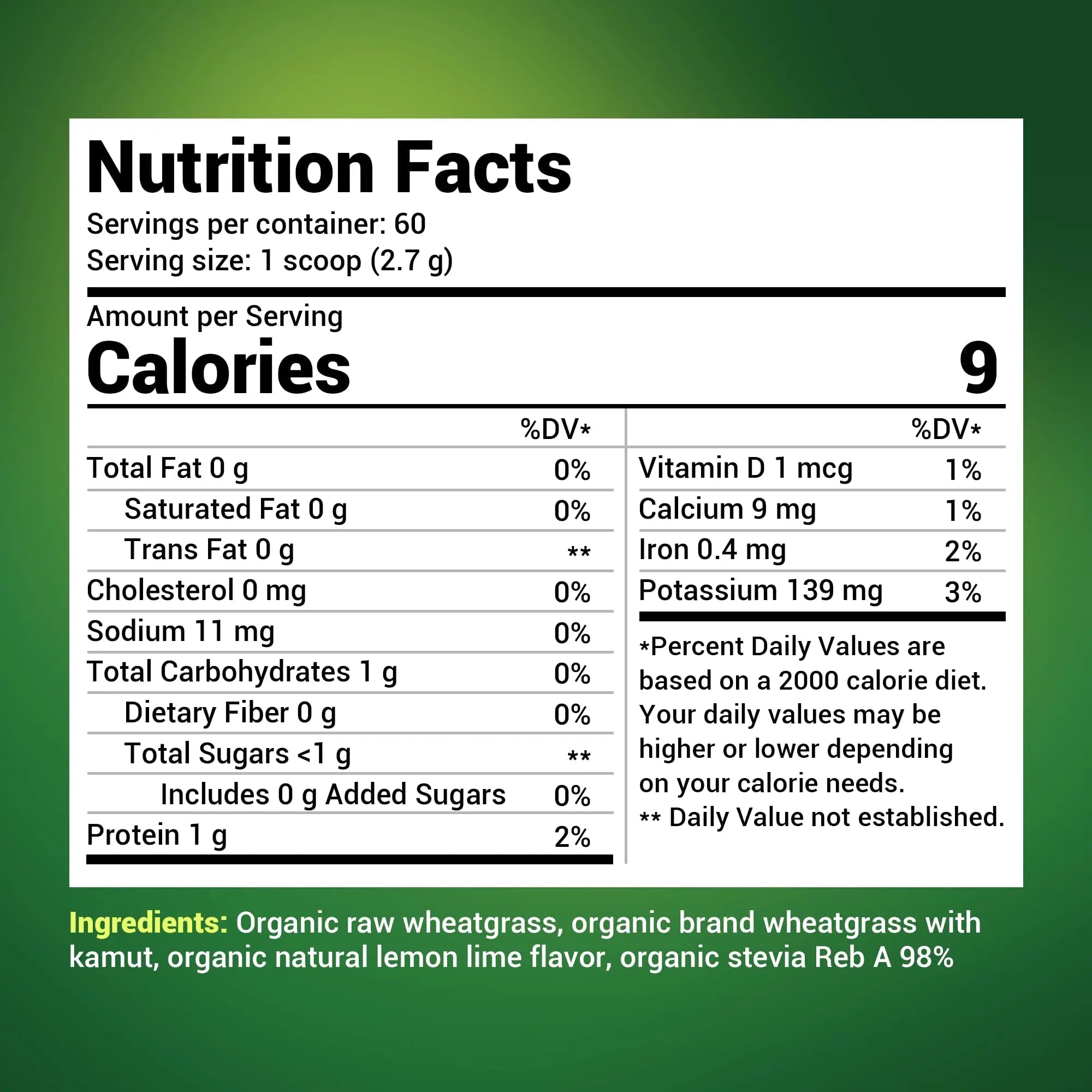 Dr. Berg's Raw Wheatgrass Juice Powder (60 Servings) - USDA Certified Organic - TrustMedUSA