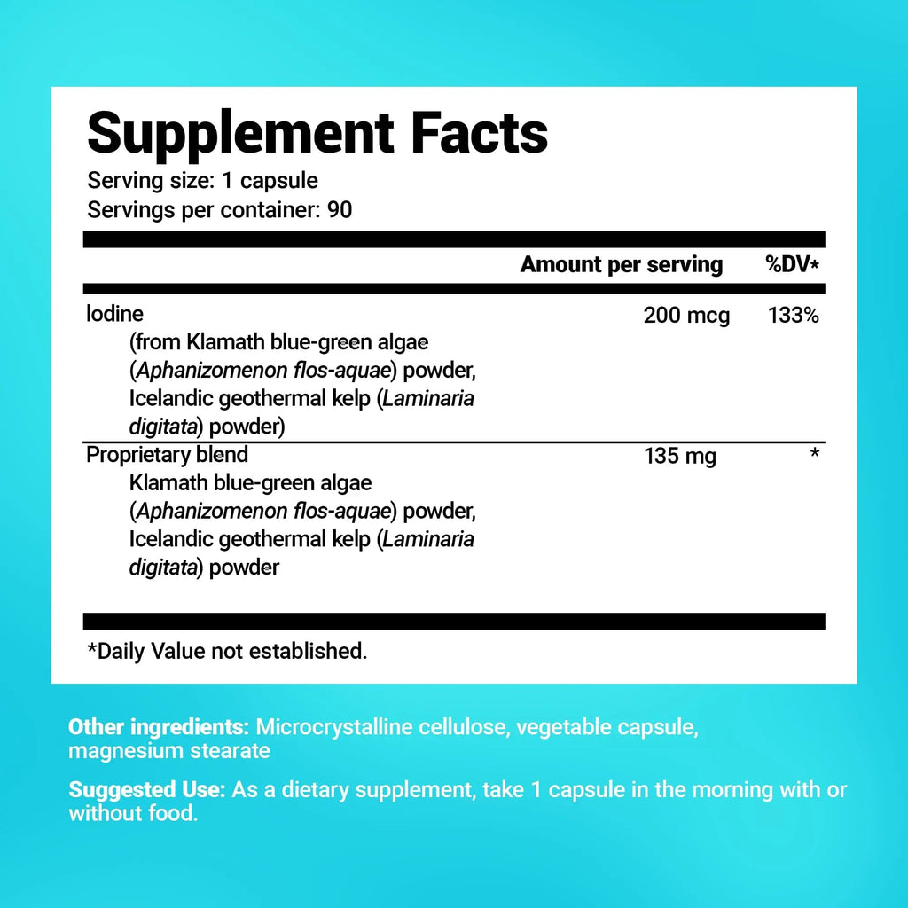 Dr. Berg's Sea Kelp Enhanced - Pure Healthy Thyroid Support Natural Antioxidants - TrustMedUSA