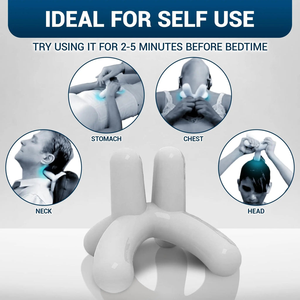 Dr. Berg’s Self-Massage Tool, Best for Back Pain Relief, Handheld Neck and Lower Back - TrustMedUSA