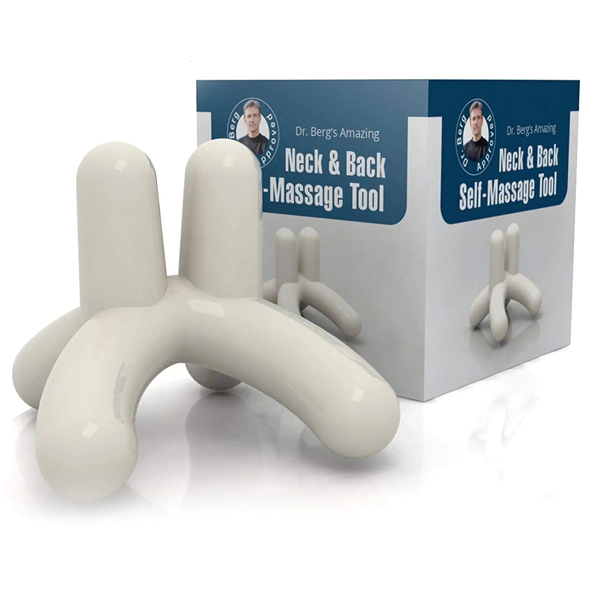 Dr. Berg’s Self-Massage Tool, Best for Back Pain Relief, Handheld Neck and Lower Back - TrustMedUSA