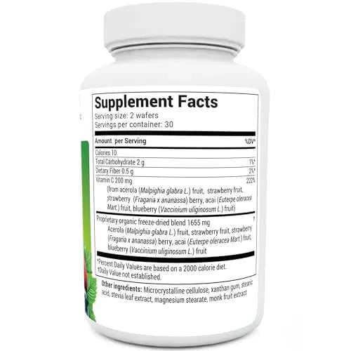 Dr. Berg's Vitamin C Complex Whole Food (60 Chewable) 100% Natural Vitamin C from - TrustMedUSA