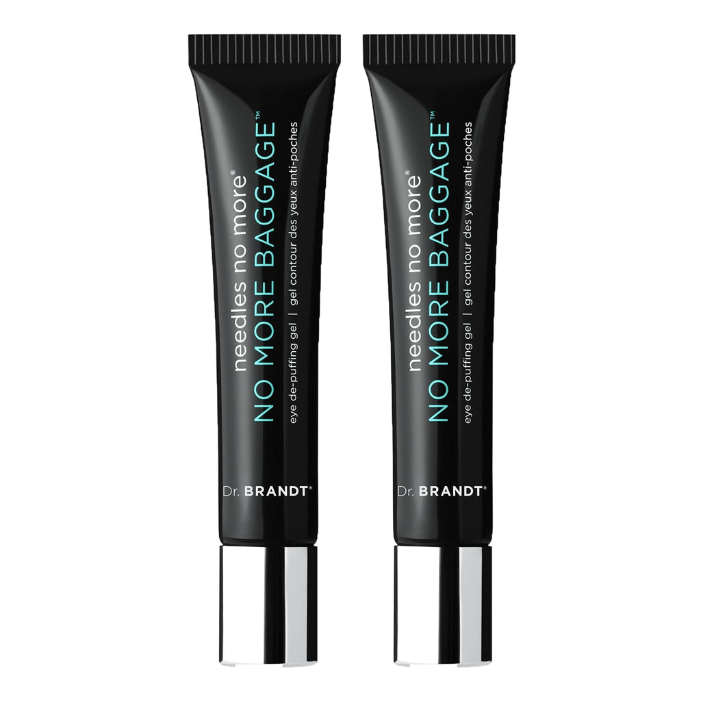 Dr. Brandt Needles No More, No More Baggage - 0.5 oz, Pack of 2 - Minimizes Under-Eye Bags, Puffiness & Dark Circles - Maple Wellness Supplements
