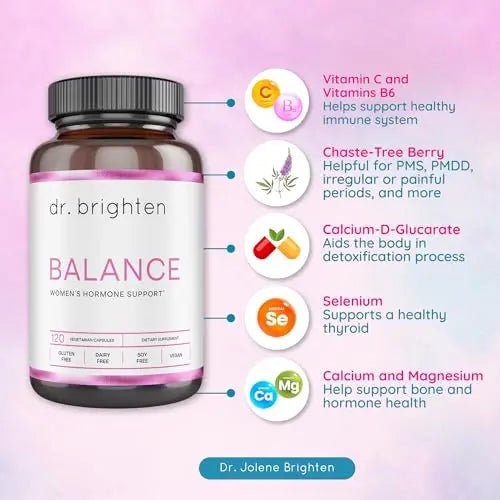 Dr. Brighten Balance - Hormone Balance for Women with Chasteberry and DIM - Targets - TrustMedUSA