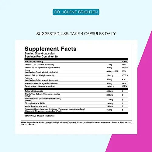 Dr. Brighten Balance - Hormone Balance for Women with Chasteberry and DIM - Targets - TrustMedUSA