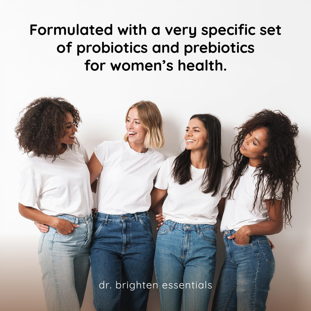 Dr. Brighten Women’s Probiotic - Probiotics, Prebiotics with Antioxidants & Sunfiber for Healthy Hormones, Balanced Female Microbiome, Ovaries and Immune Health - 60 Capsules - TrustMedUSA