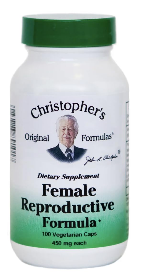 Dr. Christopher’s Female Health Bundle | Female Reproductive, Hormonal Changease & Wheat Germ Oil | 3-Bottle Herbal Support Pack | 100 Veg Capsules Each | USDA Organic Dietary Supplements - TrustMedUSA