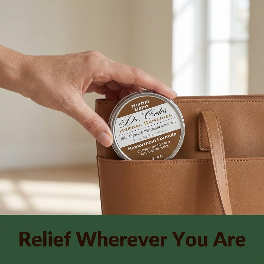 Dr. Cole’s Hemorrhoid Treatment – Organic Herbal Ointment for External Hemorrhoid Soothing & Comfort – Plant-Based, Gentle, No Petroleum or Harsh Chemicals – 2 oz - TrustMedUSA