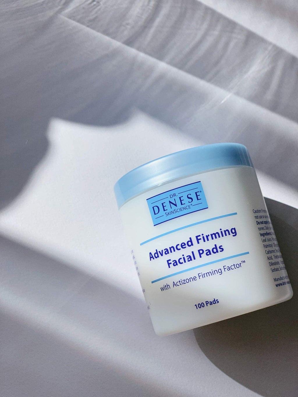 Dr. Denese SkinScience Advanced Firming Facial Pads 100 Count – Professional Exfoliator with Glycolic Acid, Peptides and Aloe for Smooth Radiant Skin, Refined Pores – Dermatologist Tested Cruelty Free - Maple Wellness Supplements