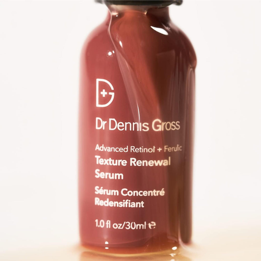 Dr. Dennis Gross Advanced Retinol + Ferulic Texture Renewal Serum – Anti-Aging Formula to Smooth Texture, Boost Radiance, and Minimize Fine Lines & Wrinkles, 1 oz - Maple Wellness Supplements