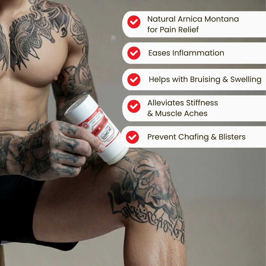 Dr. Doug's Recovery Balm – Organic Arnica & Magnesium Topical Rub – Soothing Support Lotion for Active Muscles, Joints, & Skin – Dermatologist Approved, Handmade in USA, Organic 2 oz Twist-Up Stick - TrustMedUSA