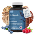 Dr. Fuhrman All Natural Immune Support Supplement | Whole-Food Derived Vitamin for Immunity Defense | Organic Mushrooms, & Berries | Organic Lion’s Mane, Maitake, Reishi, and Elderberry | 120 Caps - TrustMedUSA