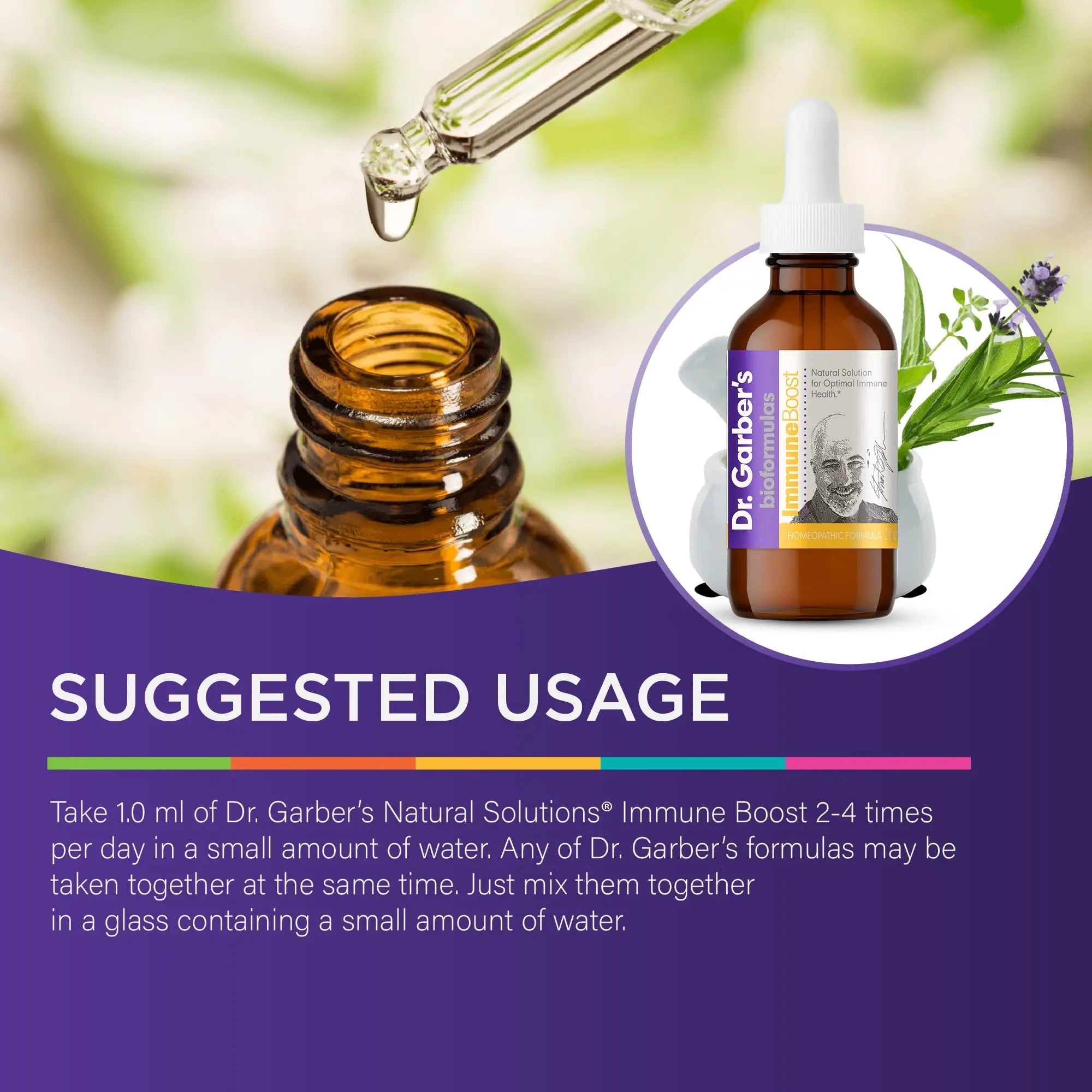 Dr. Garber's Natural Solutions Immune Boost Health Oral Drops - Gemmotherapy Liquid Supplement to Strengthen Immunity, Support Immune System, Increase Resistance, & Contains Antioxidants - 60ml - TrustMedUSA