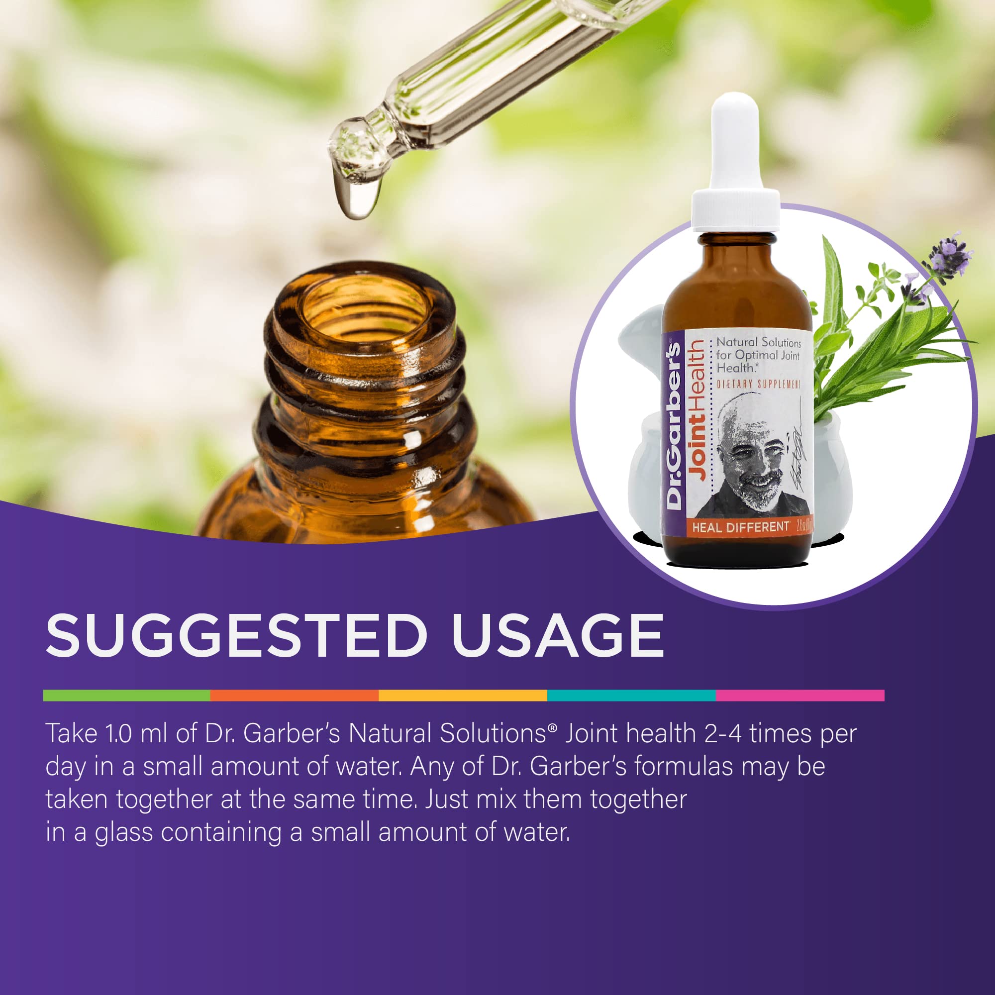 Dr. Garber's Natural Solutions Joint Health Oral Drops - Gemmotherapy Liquid Supplement for Healthy Joint Support & Function, Joint Repair, and Improved Mobility & Flexibility - 60ml - TrustMedUSA