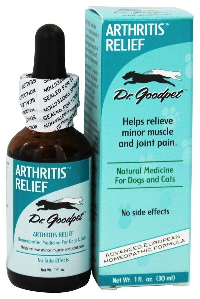 Dr. Goodpet Arthritis Relief Drops for Pets - Gentle Homeopathic Formula for Joint Stiffness & Mobility Support in Dogs & Cats - 1 oz Dropper Bottle - TrustMedUSA