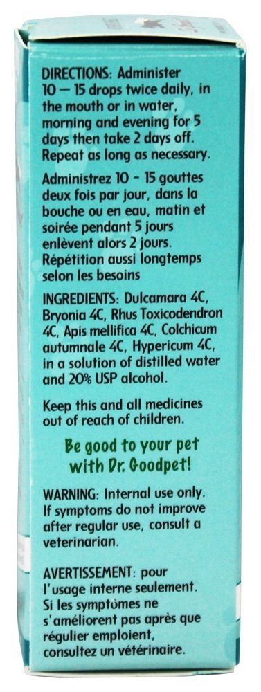 Dr. Goodpet Arthritis Relief Drops for Pets - Gentle Homeopathic Formula for Joint Stiffness & Mobility Support in Dogs & Cats - 1 oz Dropper Bottle - TrustMedUSA