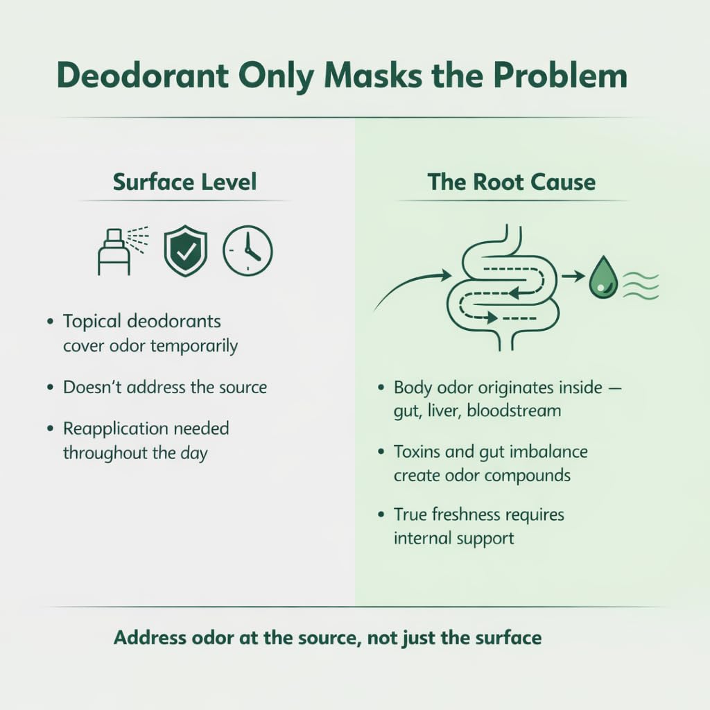 DR GUMMY Sweat Support Gummies for Adults – Internal Freshness & Odor Control Supplement with Chlorophyll, Activated Charcoal, Magnesium & Zinc + Probiotics – Vegan, Gluten Free, Non-GMO, 60 Count - TrustMedUSA