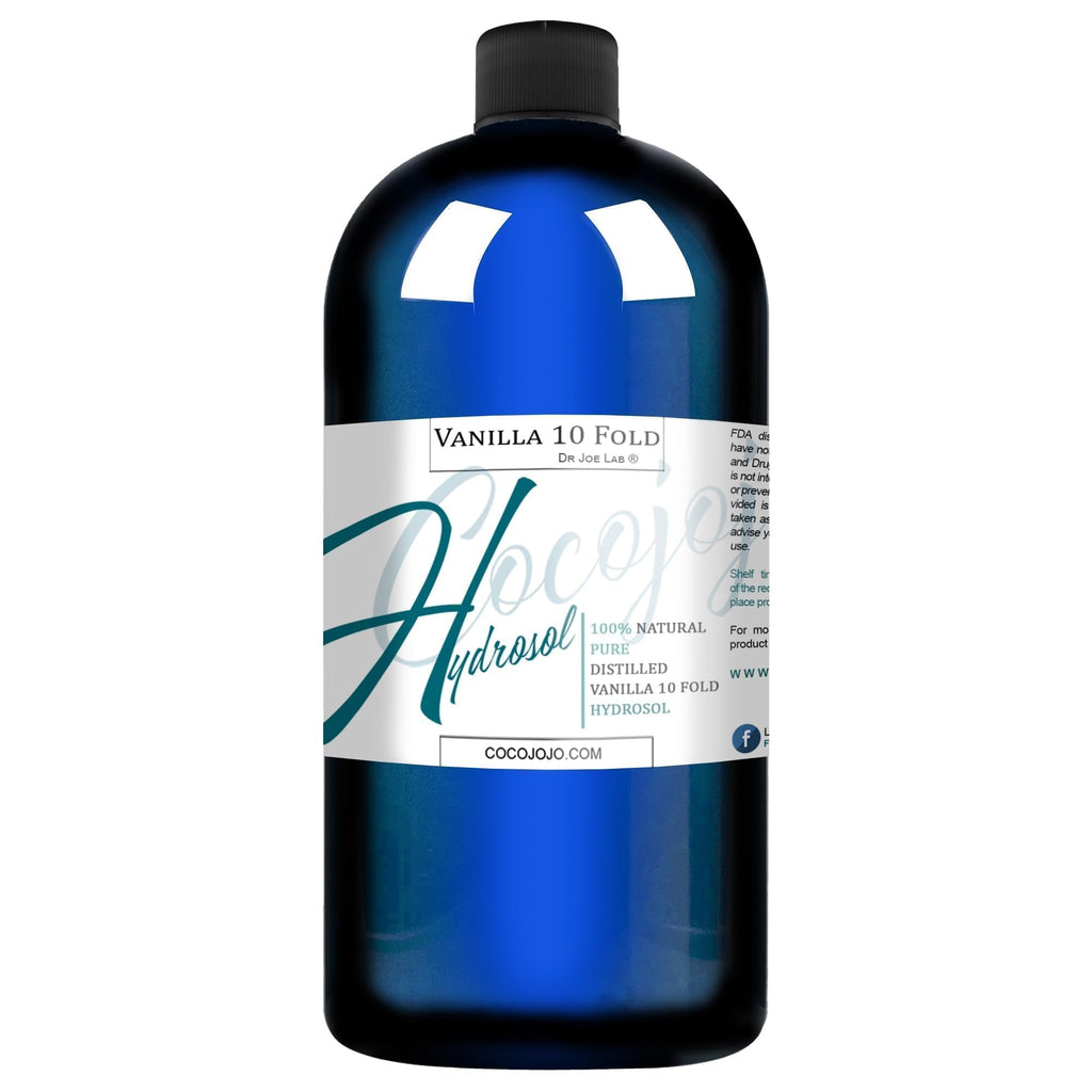 Dr Joe Lab Vanilla 10 Fold Hydrosol Spray Toner Floral Water Cleansing Hydrating Face Mist, and Natural for All Skin Types COCOJOJO - 32 oz - Maple Wellness Supplements