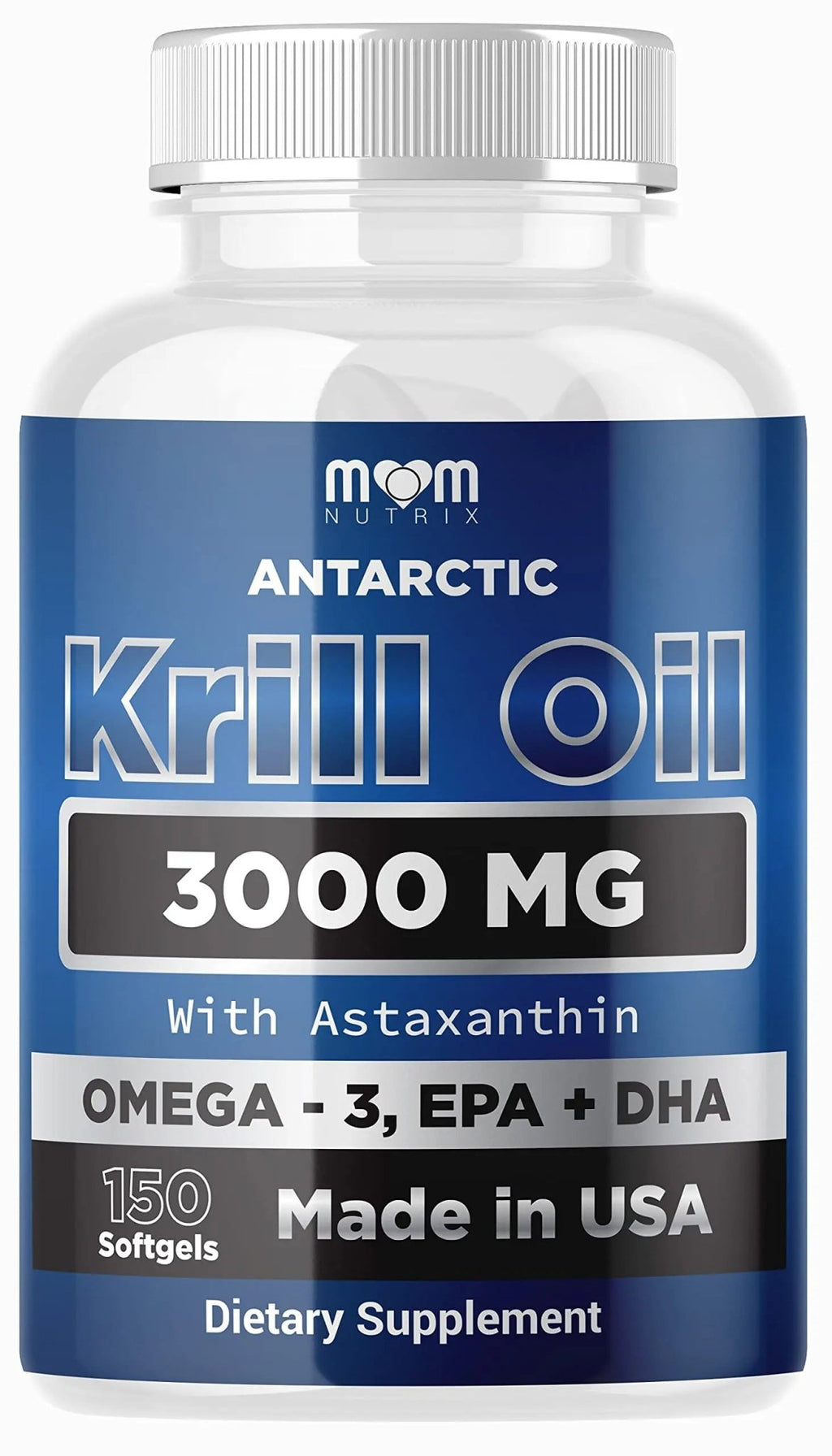 Dr. JOEL'S MOM NUTRIX Antarctic Krill Oil Supplement - 3000 mg Per Serving - 150 Softgel - TrustMedUSA