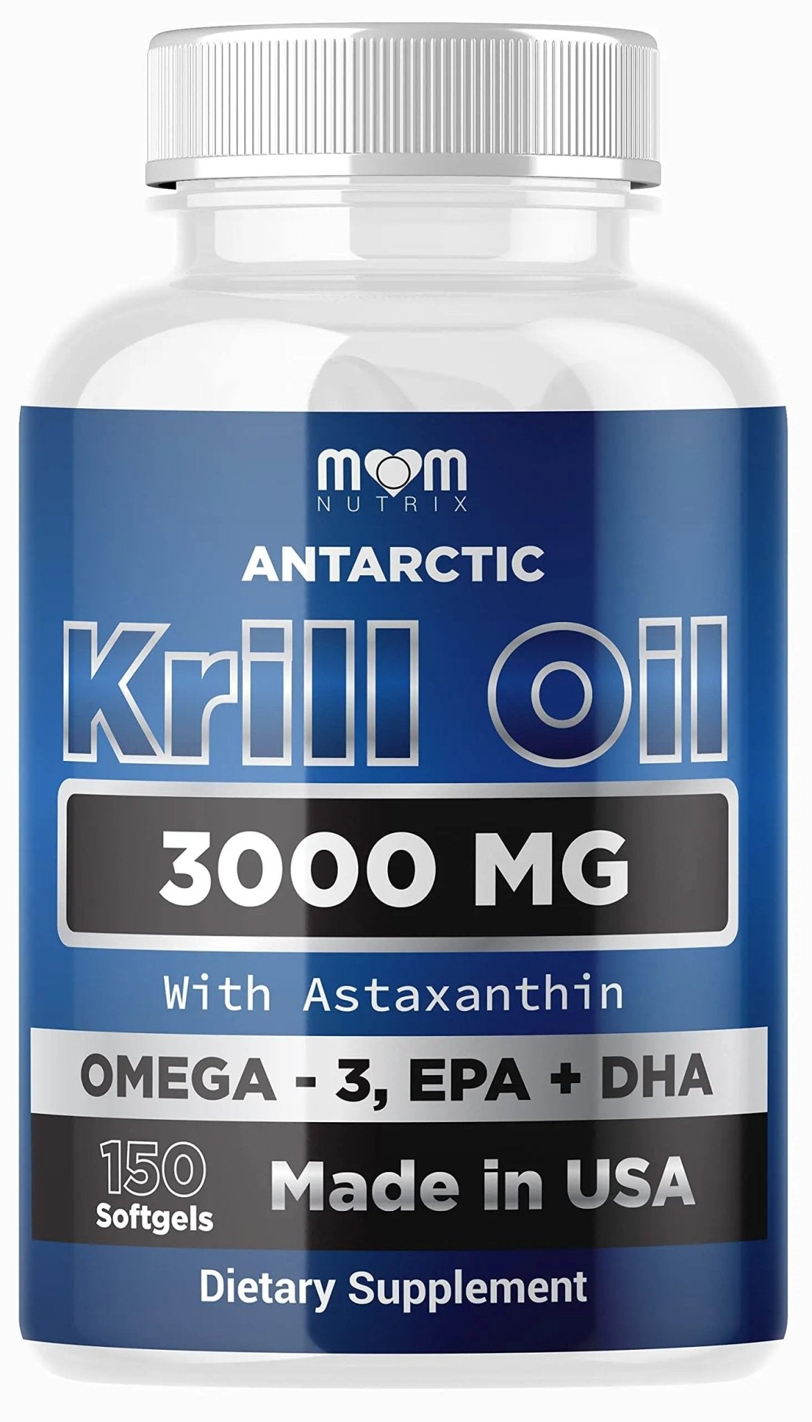 Dr. JOEL'S MOM NUTRIX Antarctic Krill Oil Supplement - 3000 mg Per Serving - 150 Softgel - TrustMedUSA