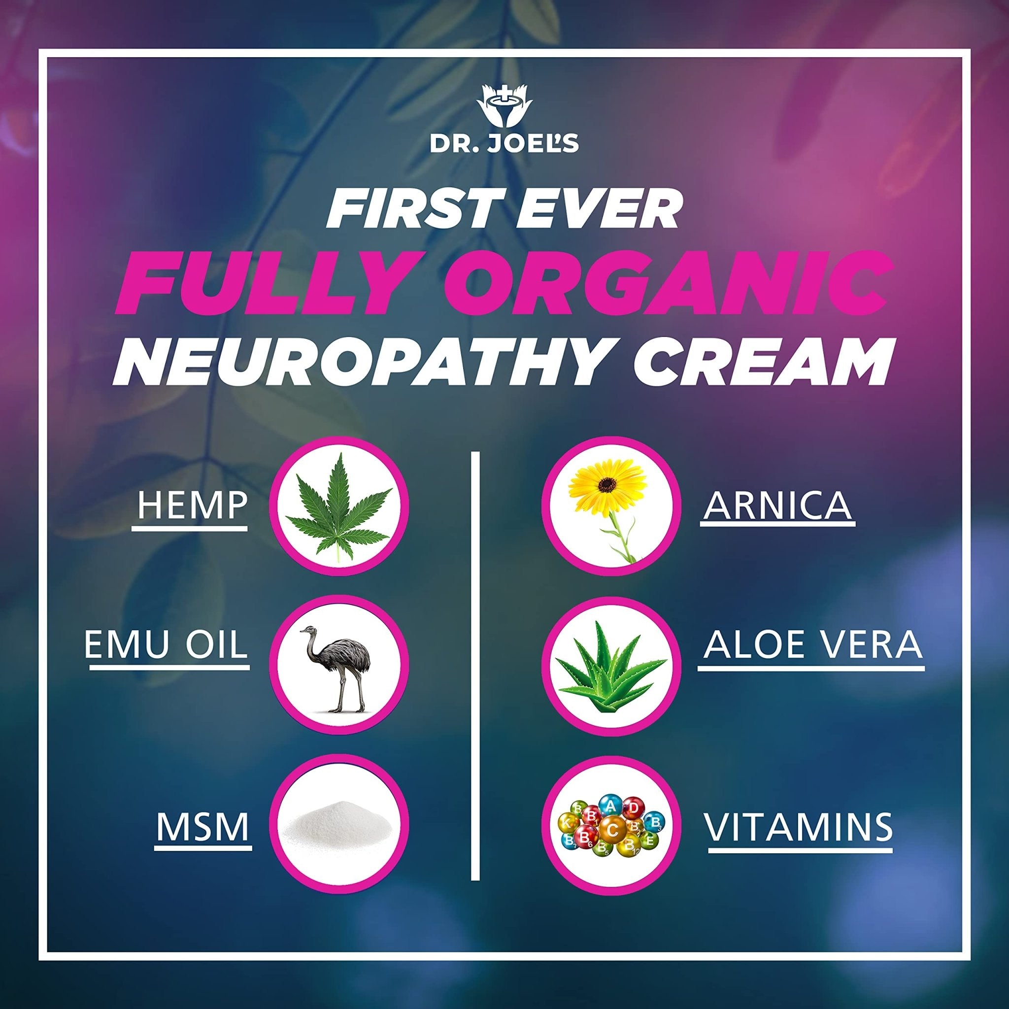 Dr. JOEL'S Neuropathy Nerve Relief Cream - Organic Neuropathy Support Cream for Feet, Hands, Legs and Toes - 4 OZ Value Pack- Made in USA - TrustMedUSA