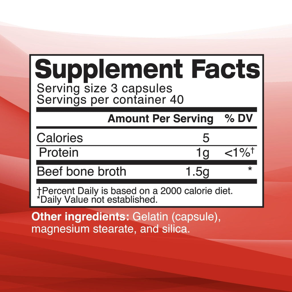 Dr. Kellyann Bone Broth Capsules | 500mg Collagen Per Serving | Supports Gut Health | Joint & Cartilage Repair | Skin Hair Nails | Fasting Support | Grass-Fed Beef | Digestive Wellness | 40 Servings - Maple Wellness Supplements