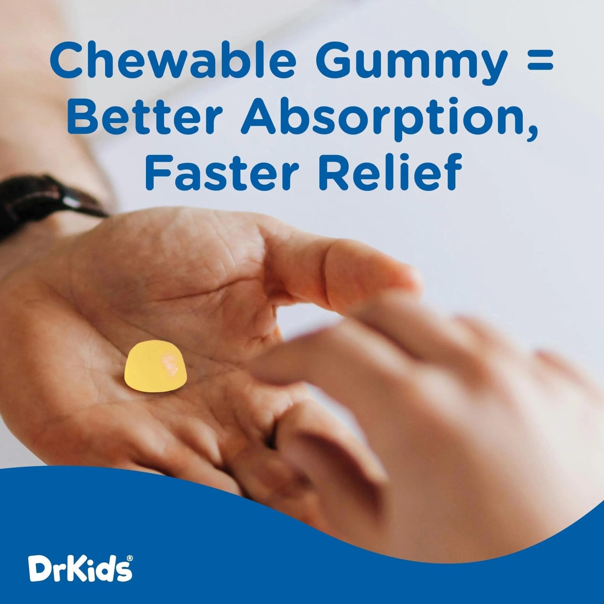 Dr. Kids Children’s Pain and Fever Chewable Gels – Pain Relief and Fever Reducer for Kids Ages 2–11, 80 mg Chewable Acetaminophen for Headache, Sore Throat, Cold & Flu, Pineapple Flavor, 24 Count - TrustMedUSA