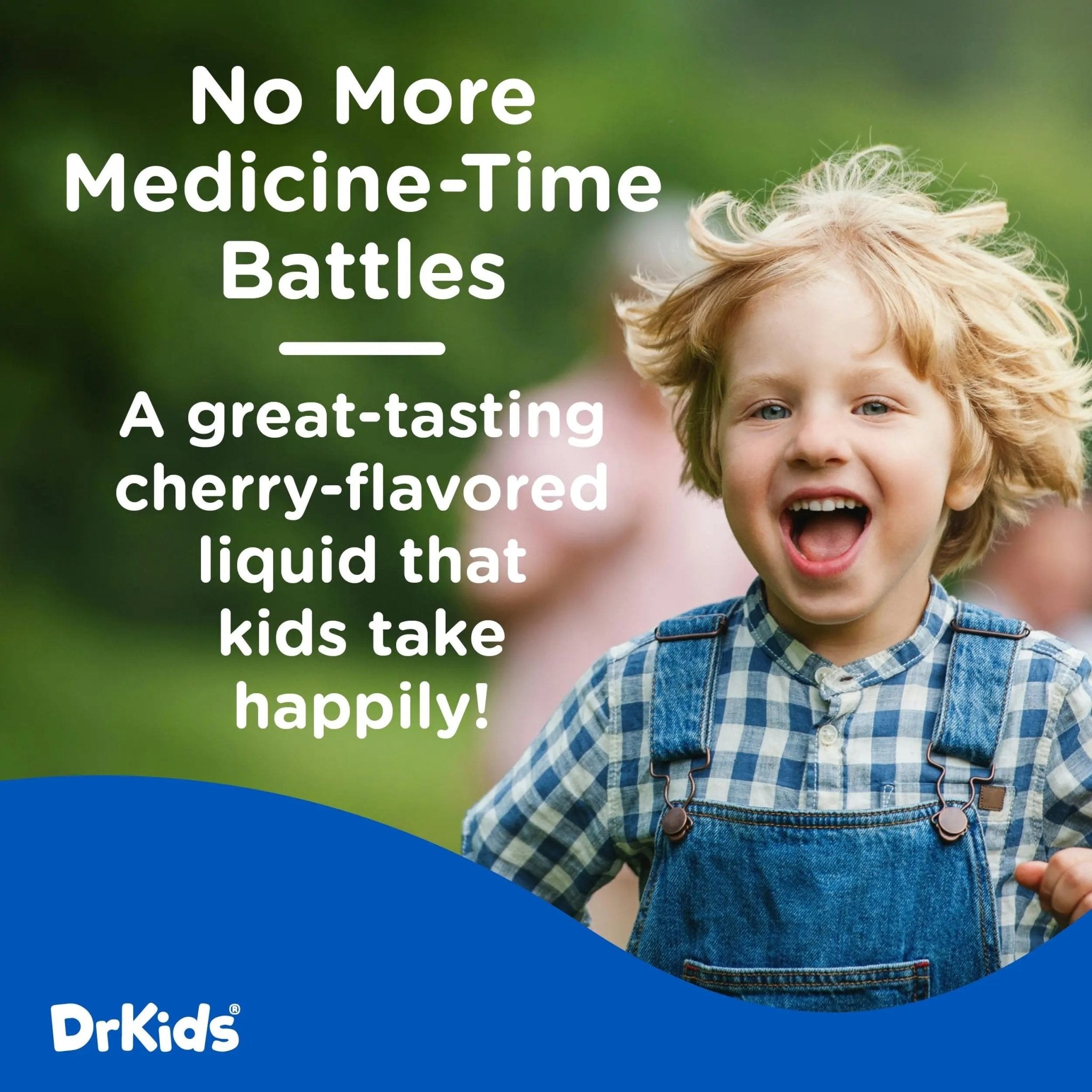 Dr. Kids Children’s Pain and Fever Medicine - Acetaminophen for Kids Ages 2-11, Pre-Measured Single-Use Vials for Headache, Sore Throat, Cold and Flu, Cherry Flavor, 30 Count - TrustMedUSA