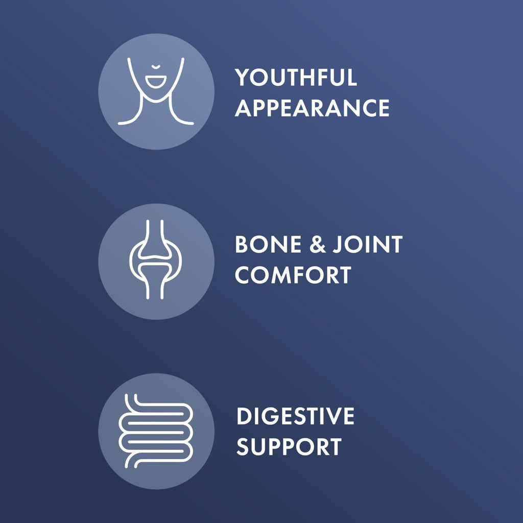 Dr. Mercola Collagen Complex - Supports Skin & Connective Tissue - Types I, II & III Collagen - Non-GMO, Gluten-Free & Soy-Free - 90 Tablets (30 Servings) - Maple Wellness Supplements