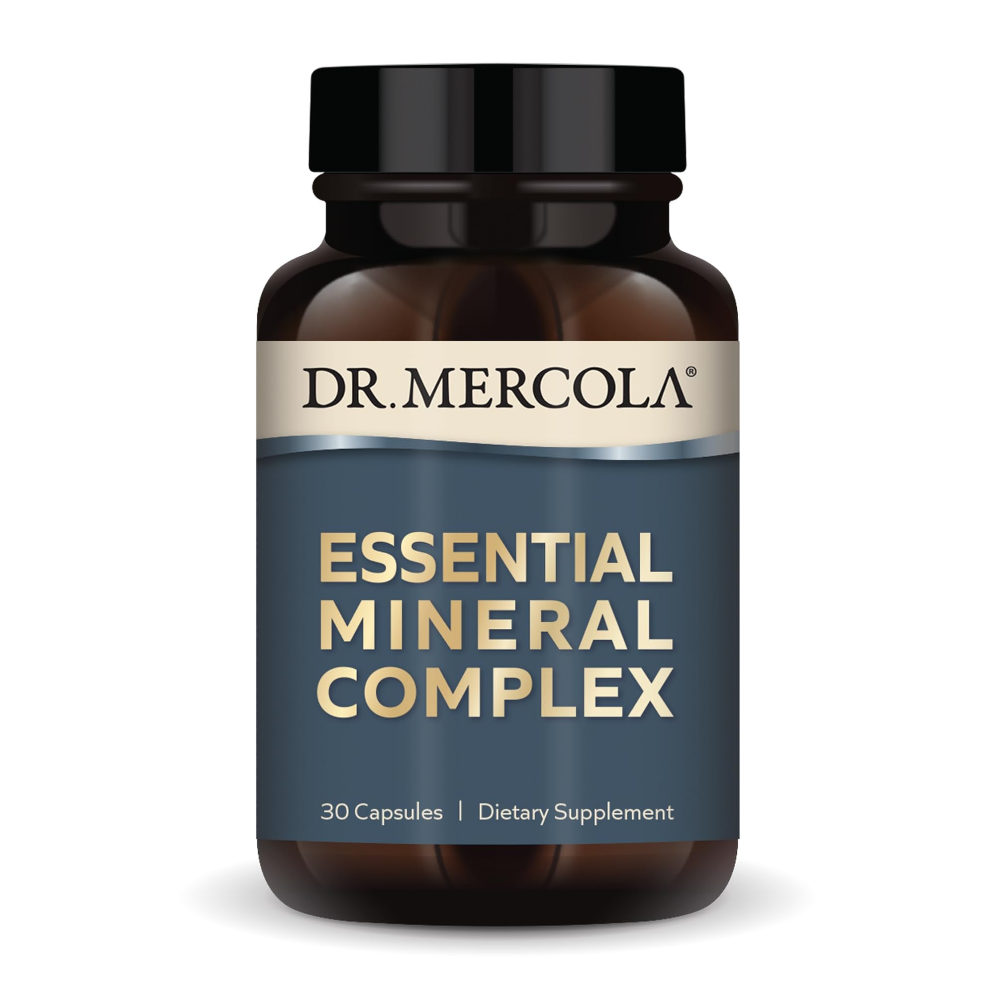 Dr. Mercola Essential Mineral Complex - Supports Cellular Health & Vital Functions - Zinc, Selenium, Copper, Manganese, Chromium, Molybdenum, Boron - 30 Capsules - TrustMedUSA