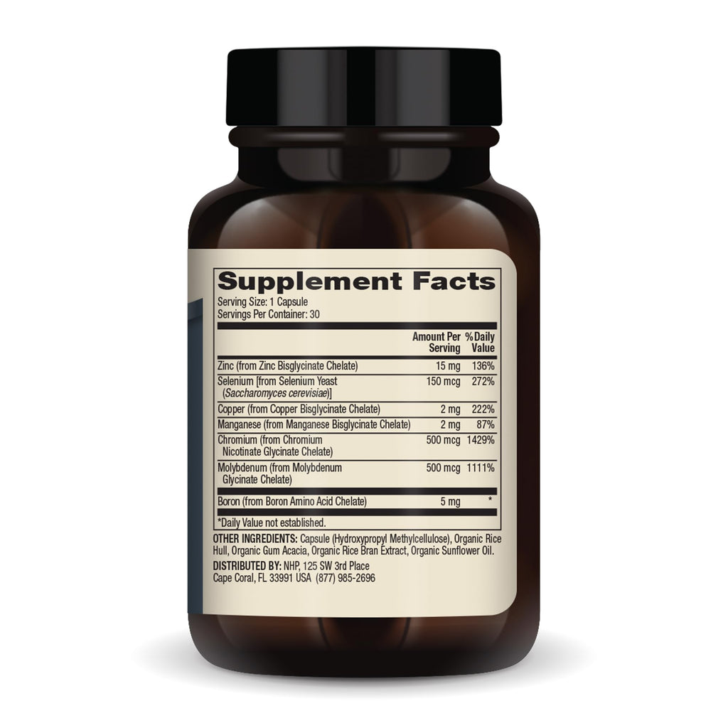 Dr. Mercola Essential Mineral Complex - Supports Cellular Health & Vital Functions - Zinc, Selenium, Copper, Manganese, Chromium, Molybdenum, Boron - 30 Capsules - TrustMedUSA