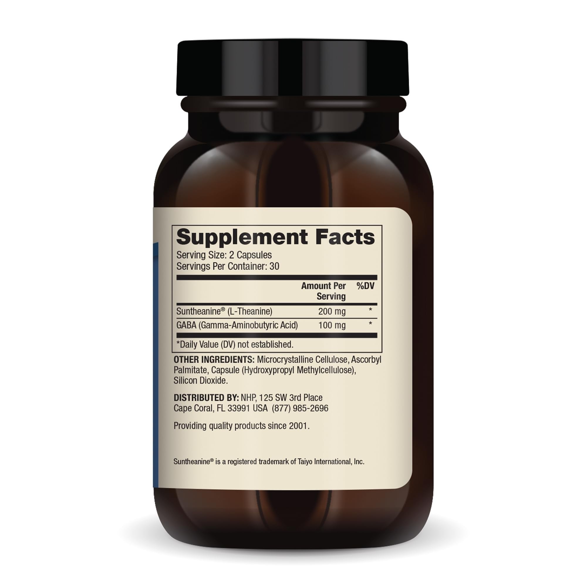 Dr. Mercola L-Theanine Plus GABA - Supports Relaxation - Focus & Cognitive Function - Stress Support Supplement - 200 mg L-Theanine - 100 mg GABA - 60 Capsules - TrustMedUSA