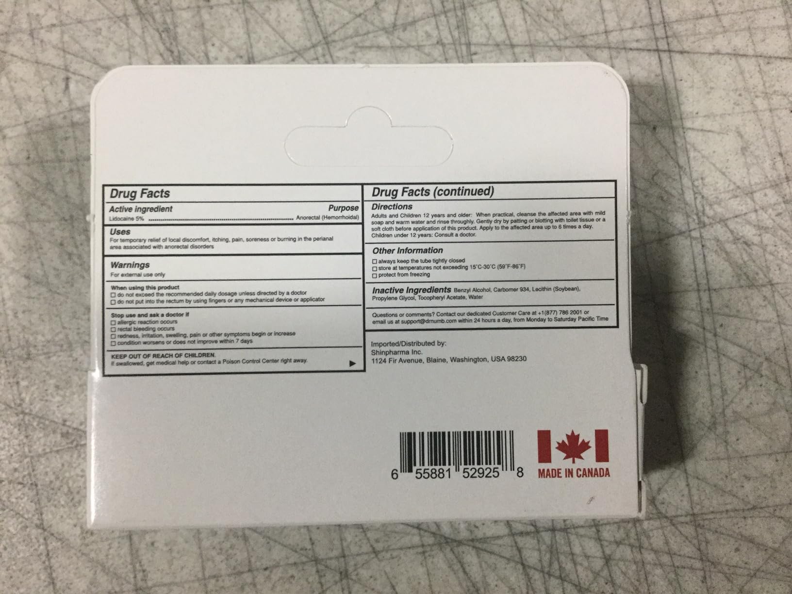 Dr. Numb 5% Lidocaine Numbing Cream, Nonprescription Maximum Strength Topical Anesthetic Cream - Temporary Relief of Pain, Itch, Discomfort for Hemorrhoid and Anorectal Uses - 10g Pack of 1 - TrustMedUSA