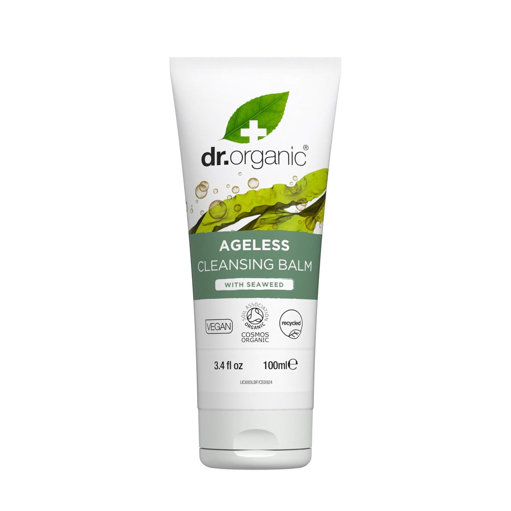 Dr. Organic Ageless Cleansing Balm with Seaweed | Moisturizing, Gentle, Removes Impurities, Certified Organic, Paraben & SLS-Free, Natural, Vegan, 100 ml / 3.4 fl oz - Maple Wellness Supplements