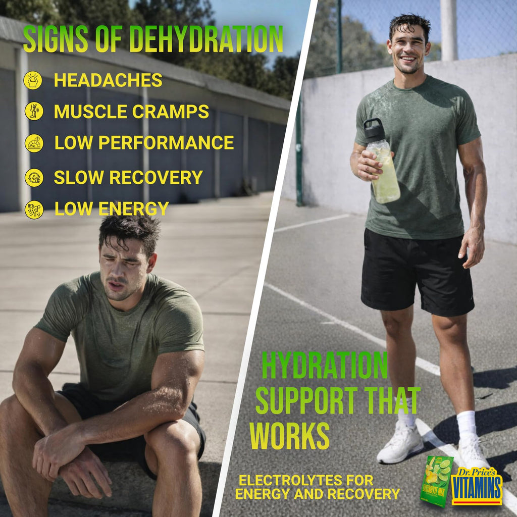 Dr. Price’s Electrolytes Powder Packets – Lemon Lime, 30 Packs | Sugar Free Electrolytes | Hydration Drink Mix, 72+ Trace Minerals, Manganese | Keto Electrolytes, Vegan, Doctor-Formulated, Made in USA - Maple Wellness Supplements