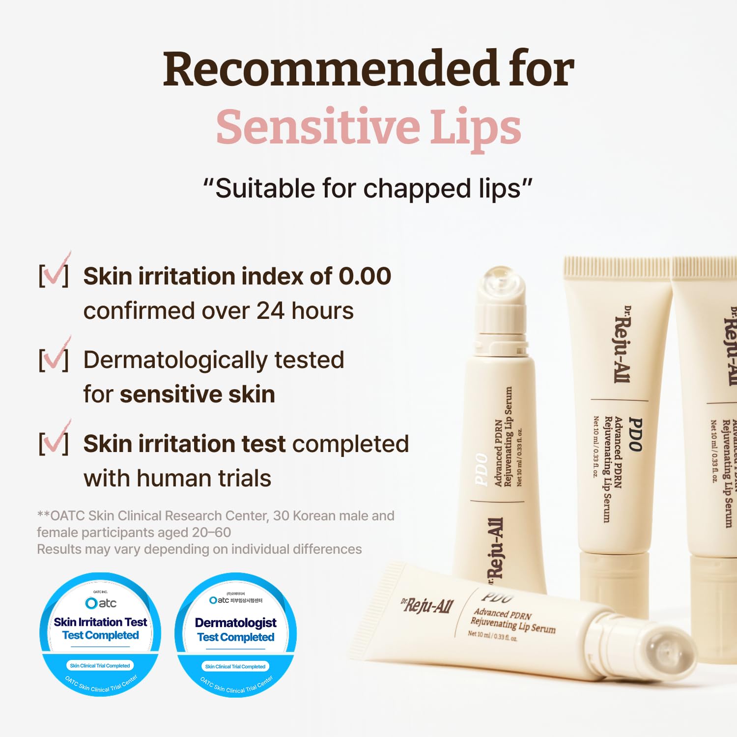 Dr. Reju-All Advanced PDRN Rejuvenating Lip Serum – Hydrating Lip Balm with Lipozip PDRN for Glowy, Dewy Lips - TrustMedUSA