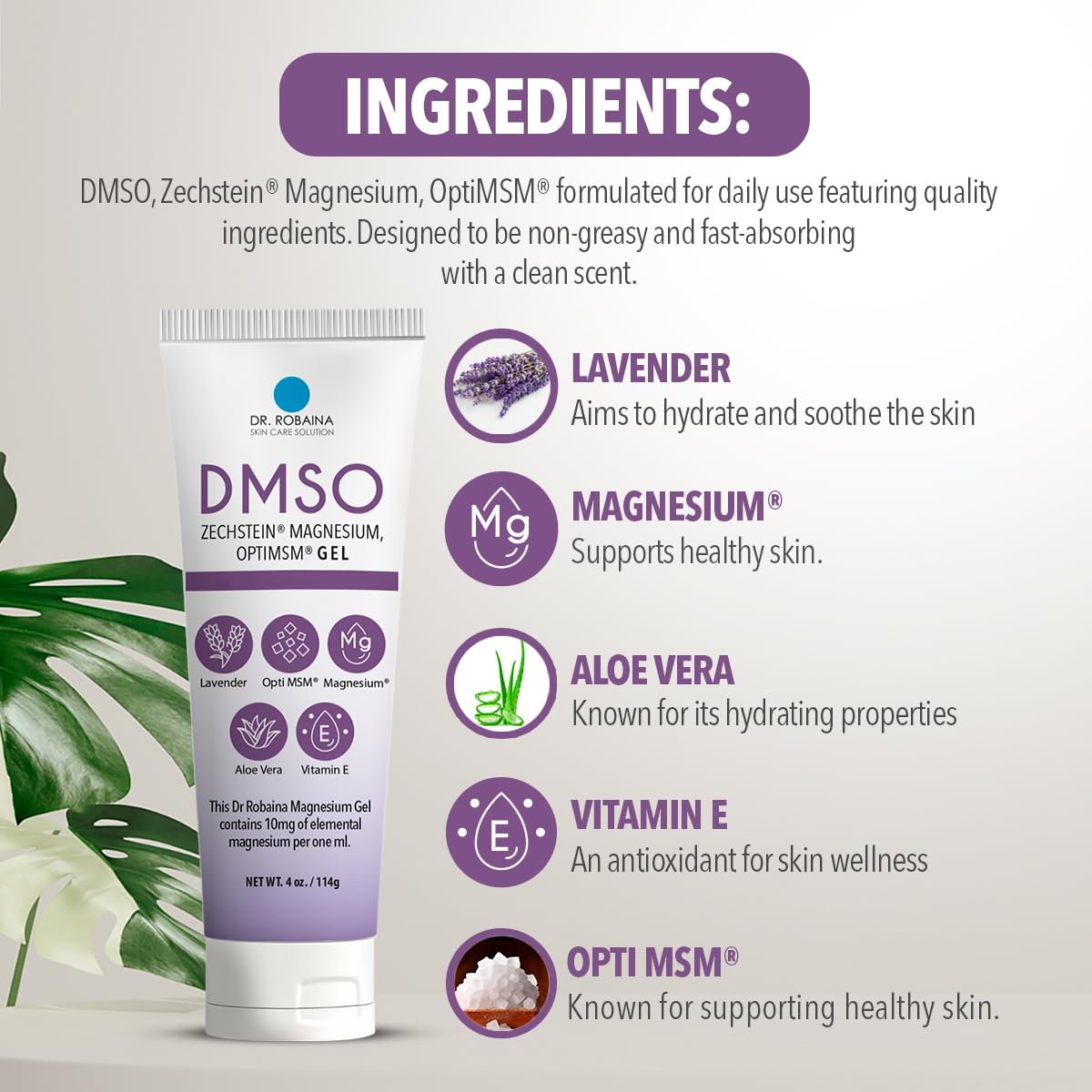 Dr. Robaina DMSO Lavender Gel - TrustMedUSA