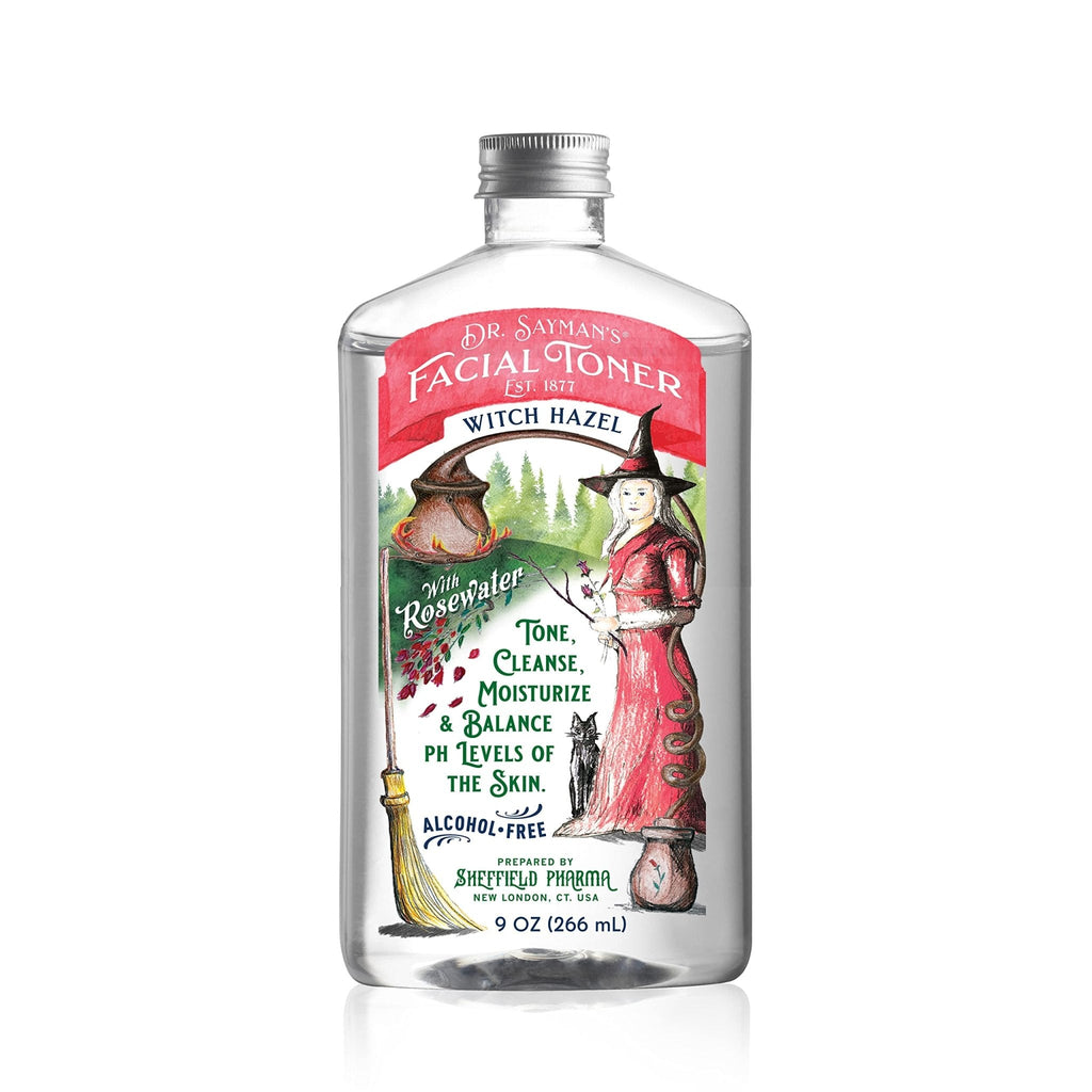 Dr. Saymans Alcohol-Free Facial Toner with Witch Hazel, Rosewater & Rice Protein, Removes Impurities & Hydrates Your Face, 9 oz - Maple Wellness Supplements