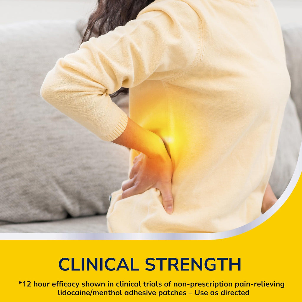 Dr. Scholl’s Clinical Strength 12-Hour Pain Relief Hydrogel Patches 10ct - 4% Lidocaine for Powerful Numbing, Instant Cooling Pain Relief with Menthol, Added Arnica, for Hands, Feet, Neck, Back & Legs - TrustMedUSA
