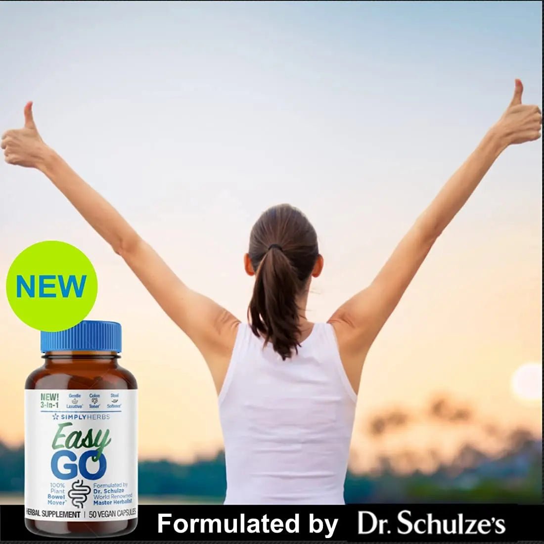 Dr. Schulze's Easy GO Bowel Mover - Formulated Gentle Laxative, Colon Toner & Stool - TrustMedUSA
