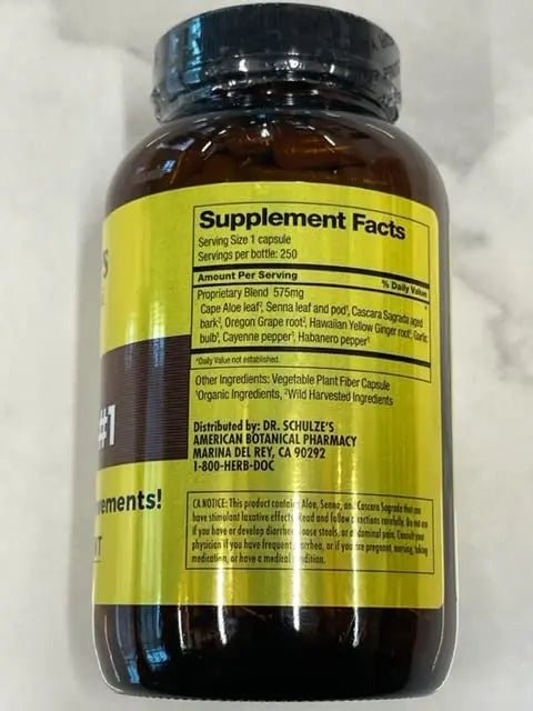 Dr. Schulze's Intestinal Formula 1 | All Natural Bowel Cleanse | Promotes Regular - TrustMedUSA