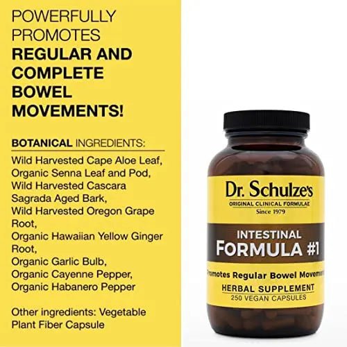 Dr. Schulze's Intestinal Formula 1 | All Natural Bowel Cleanse | Promotes Regular - TrustMedUSA