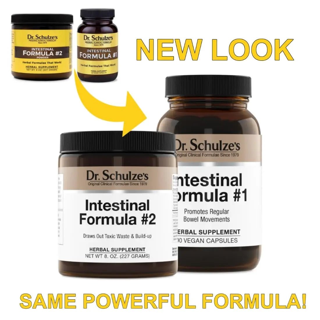 Dr. Schulze's Intestinal Formula 2 (8 Ounces) and Intestinal Formula 1 Capsules - TrustMedUSA
