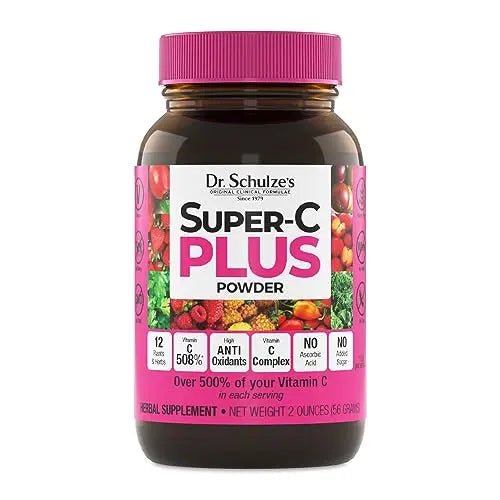 Dr. Schulze's | Super-C Plus Powder | Vitamin C Complex | Clinical Herbal Formula - TrustMedUSA